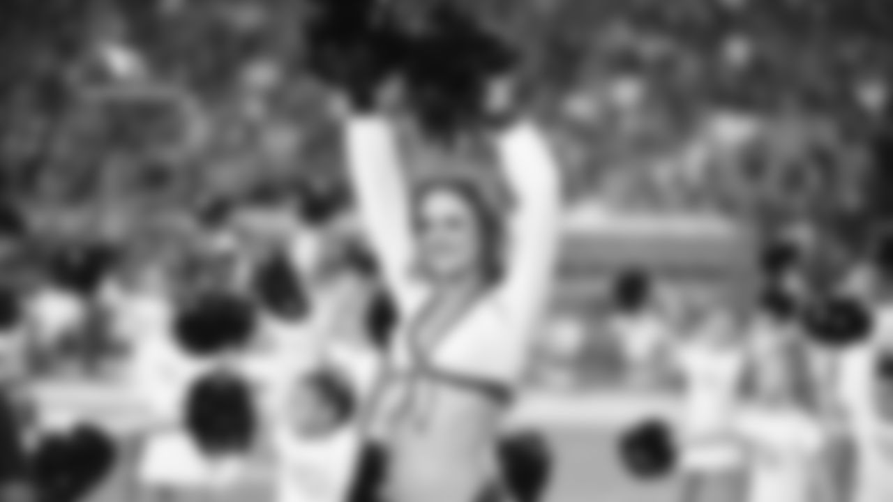 Images of Cardinals cheerleader Melanie from the 2018 season