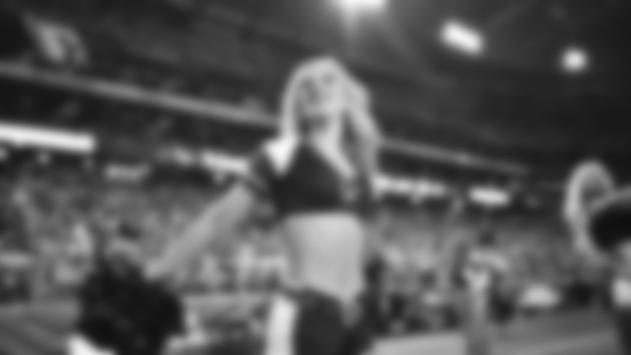 Images of Cardinals cheerleader Shelby during the 2019 season