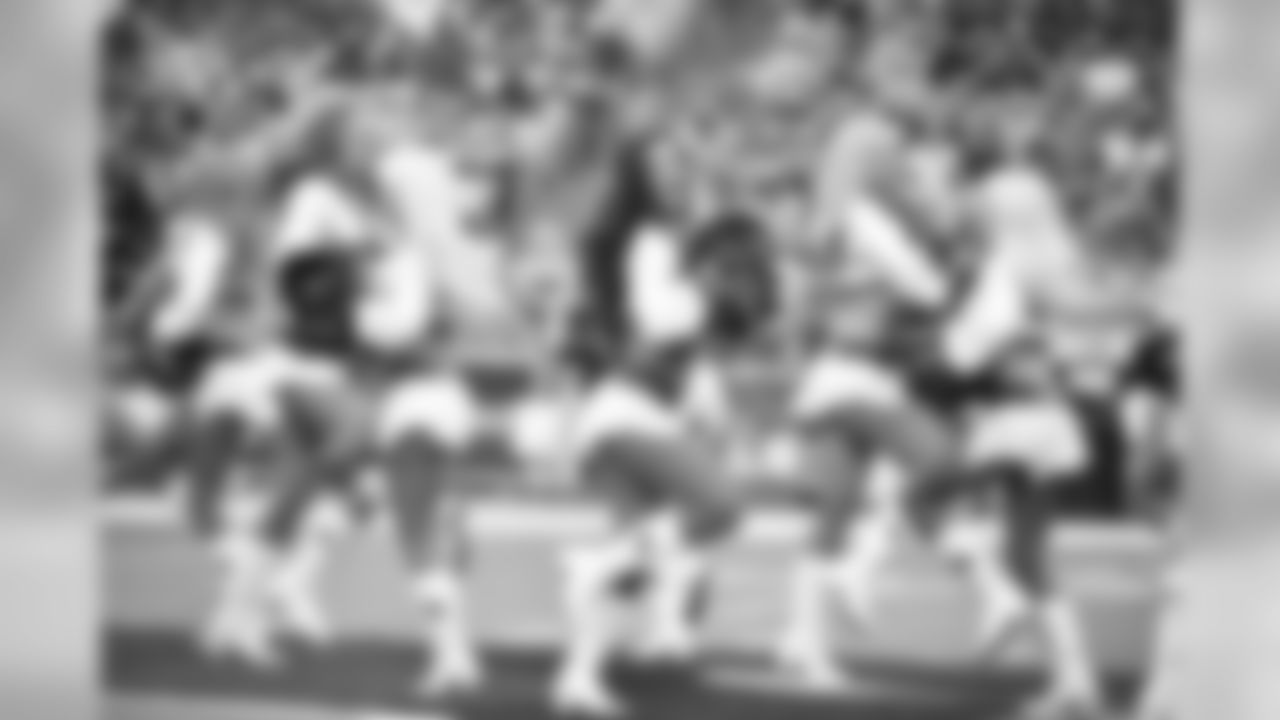 Images of Cardinals cheerleader Vanessa during the 2019 season