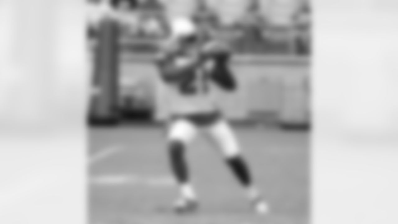 CB/WR Patrick Peterson works during WR drills