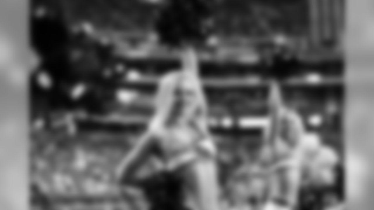Images of Cardinals cheerleader Brenan during the 2019 season