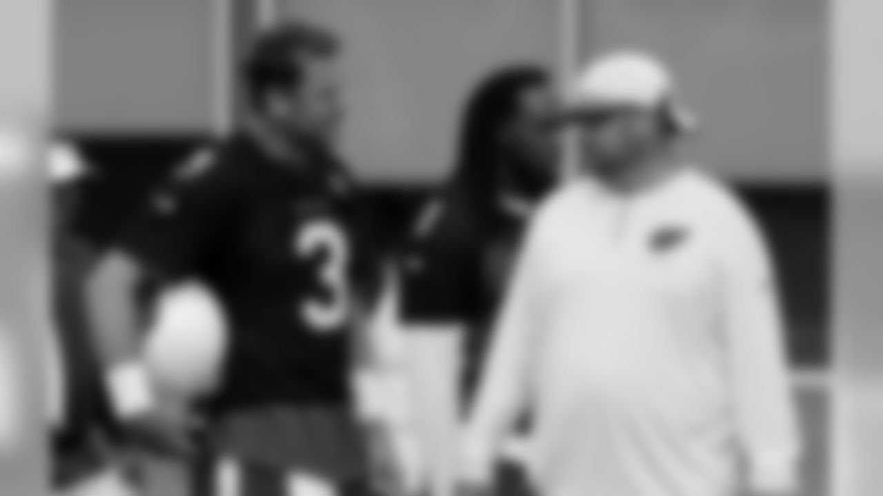 QB Carson Palmer with QB coach Freddie Kitchens