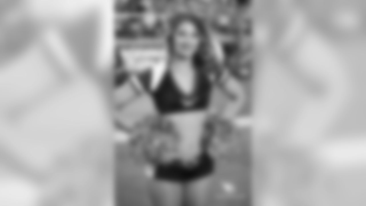 Images of Cardinals cheerleader Skye during the 2018 season
