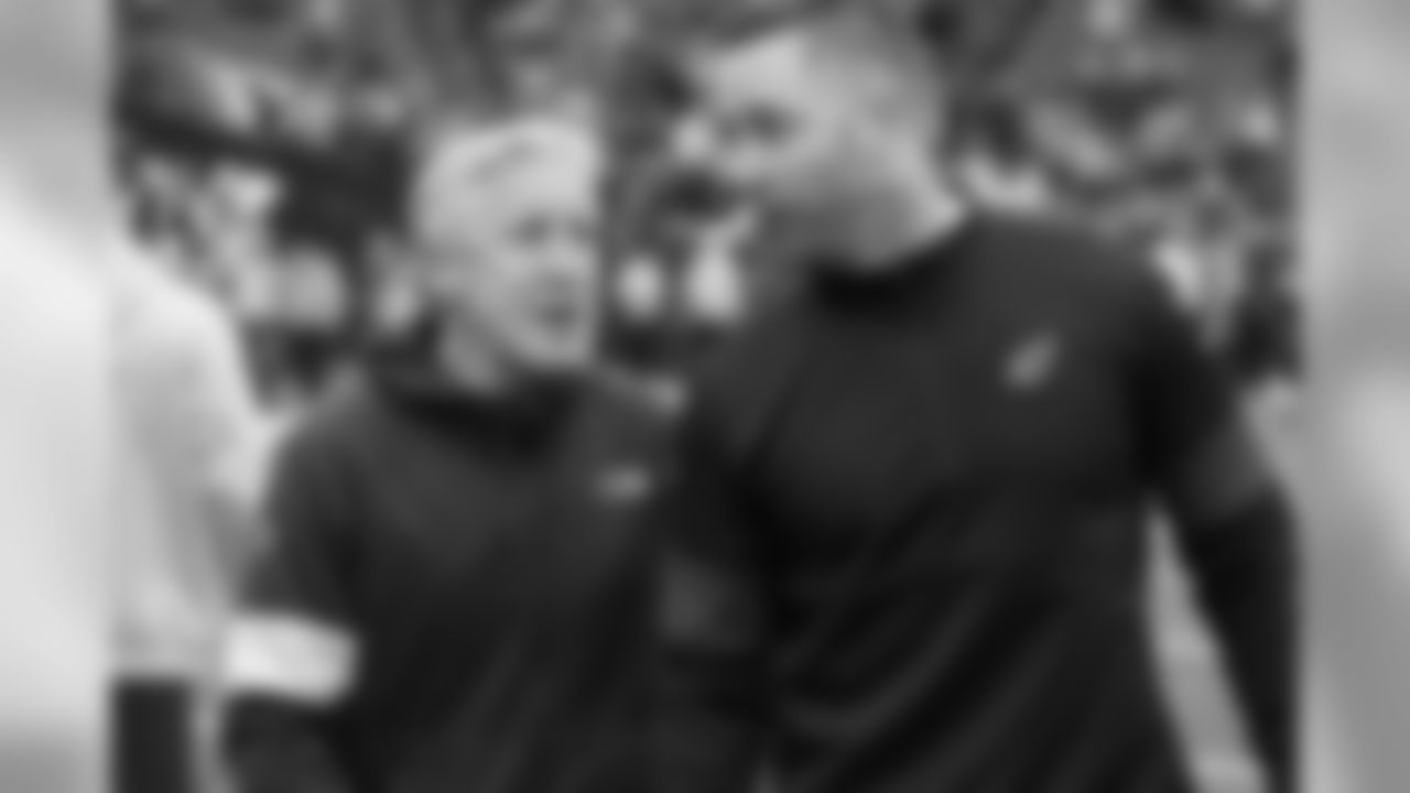 Seahawks coach Pete Carroll (left) and coach Kliff Kingsbury