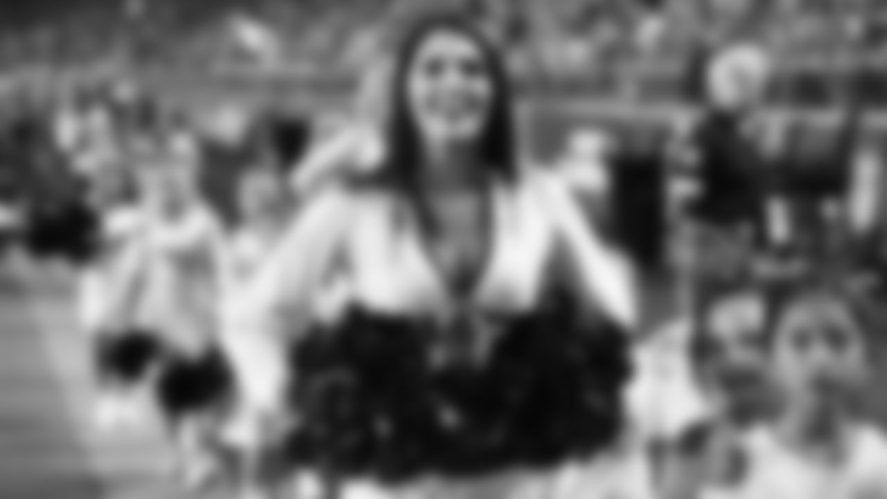 Images of Cardinals cheerleader Nikki S. during the 2018 season