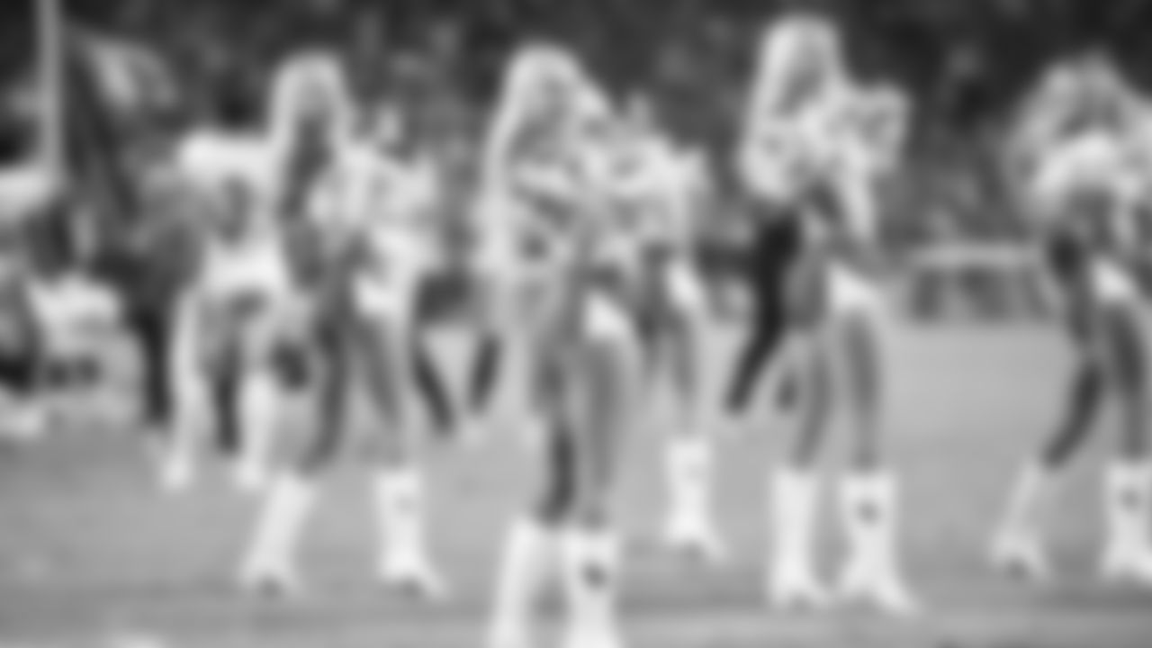 Images of Cardinals cheerleader Davis during the 2019 season