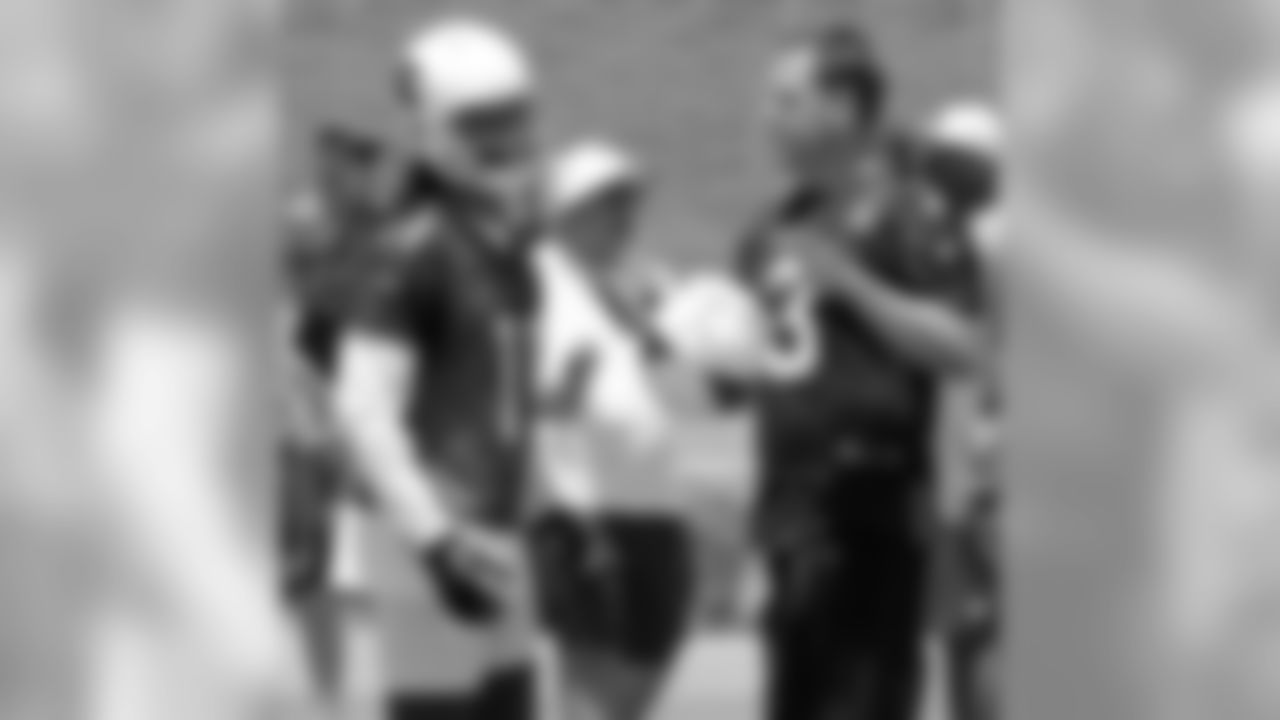 Pointers from QB Carson Palmer (3) to WR Larry Fitzgerald