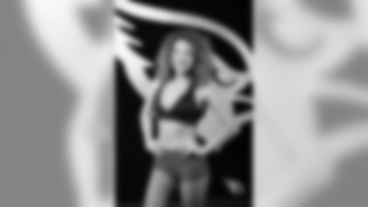 Images of Cardinals cheerleader Alexis during the 2019 season