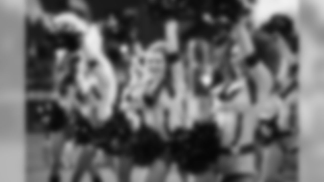 Images of Cardinals cheerleader Brenan during the 2019 season