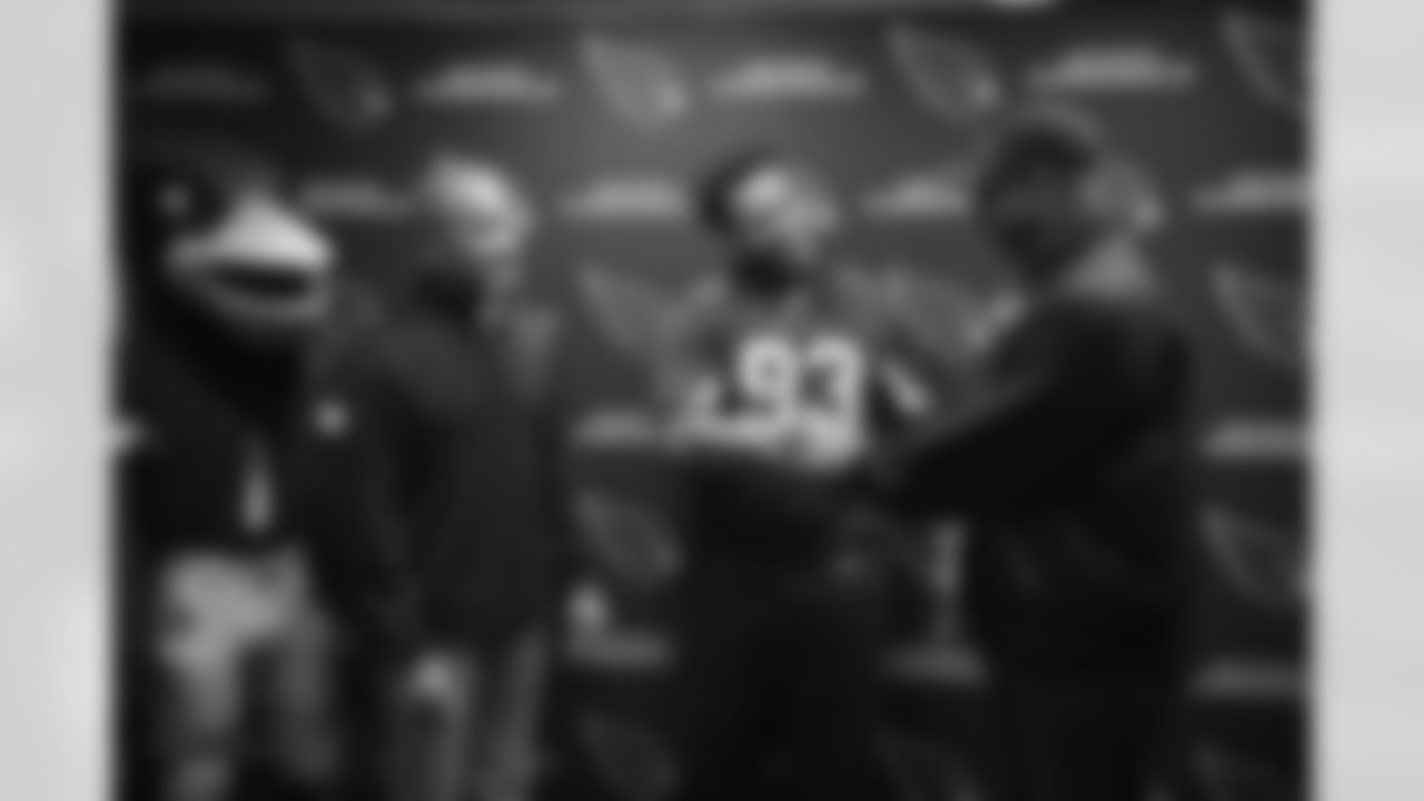 The Arizona Cardinals provide meals from Lo-Lo's Chicken & Waffles to the Arizona Informant as part of a Black History Month Community Spotlight on Tuesday, Feb. 14, 2023 in Phoenix, AZ.