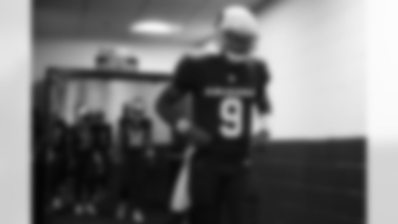 Arizona Cardinals quarterback Joshua Dobbs (9) during the Week 1 regular season game between the Arizona Cardinals and the Washington Commanders on Sunday, Sep 10, 2023 in Landover, MD.
