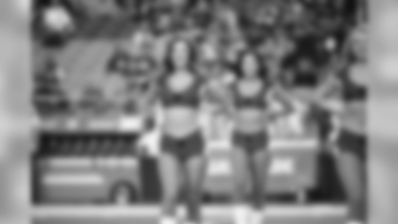 Images of Cardinals cheerleader Amanda during the 2019 season