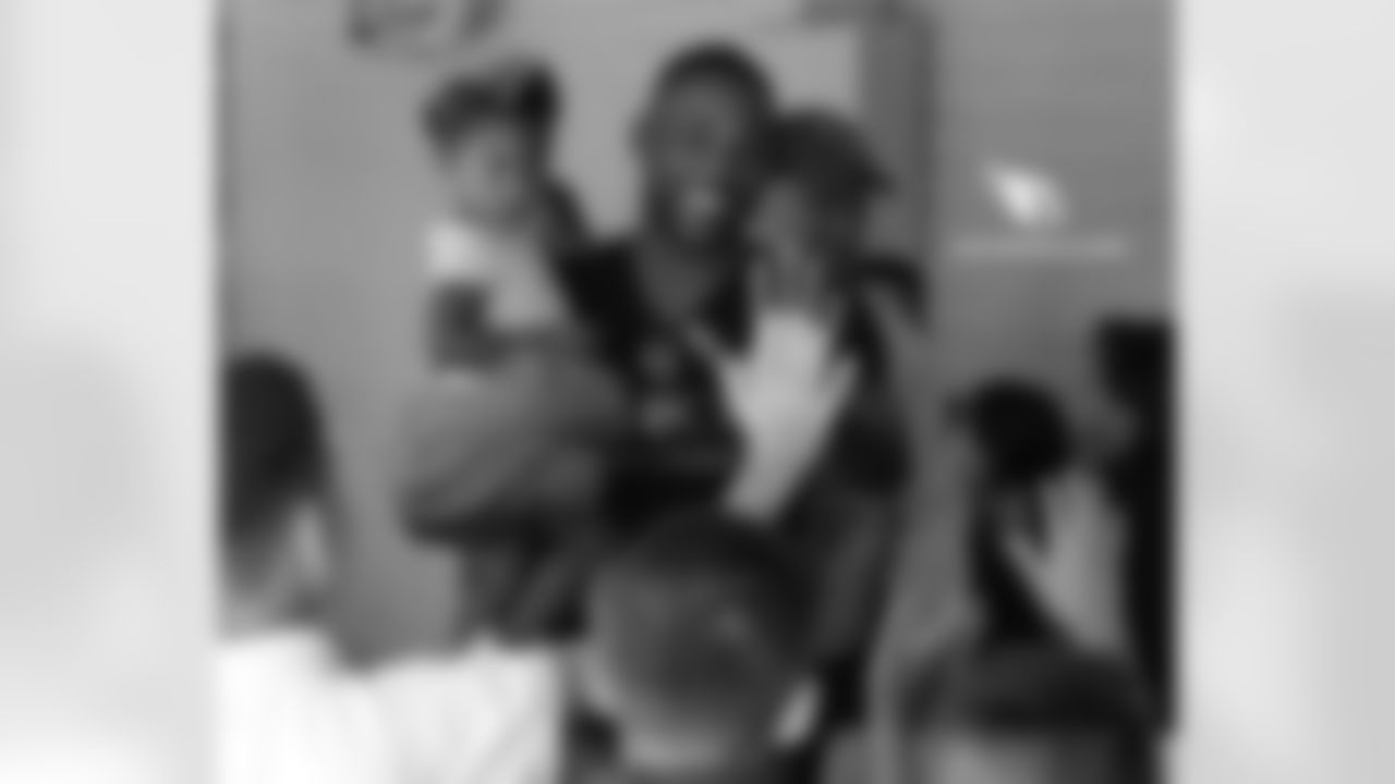 Peterson enjoying his time with the students