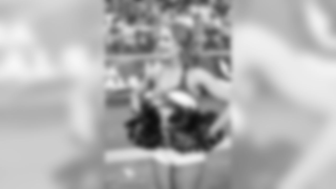 Images of Cardinals cheerleader Jacqueline during the 2018 season