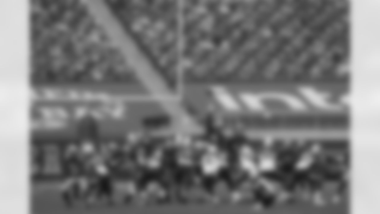 Cutouts are seated at Levi's Stadium as Arizona Cardinals kicker Zane Gonzalez (5) kicks a point after try during the first half of an NFL football game against the San Francisco 49ers in Santa Clara, Calif., Sunday, Sept. 13, 2020.