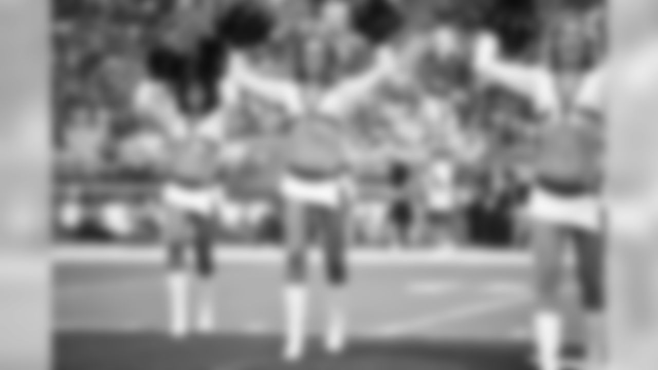Images of the Cardinals cheerleaders during the season opener against Washington