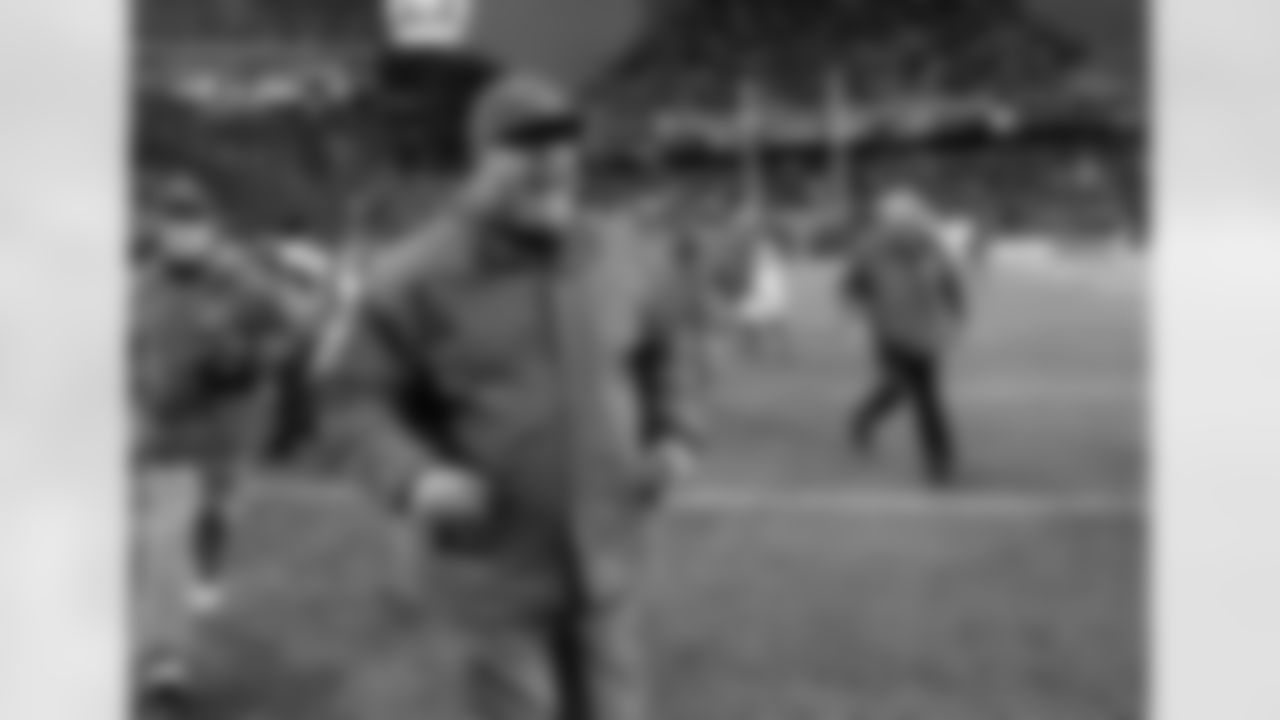 A happy man as Arians runs off the field in Seattle