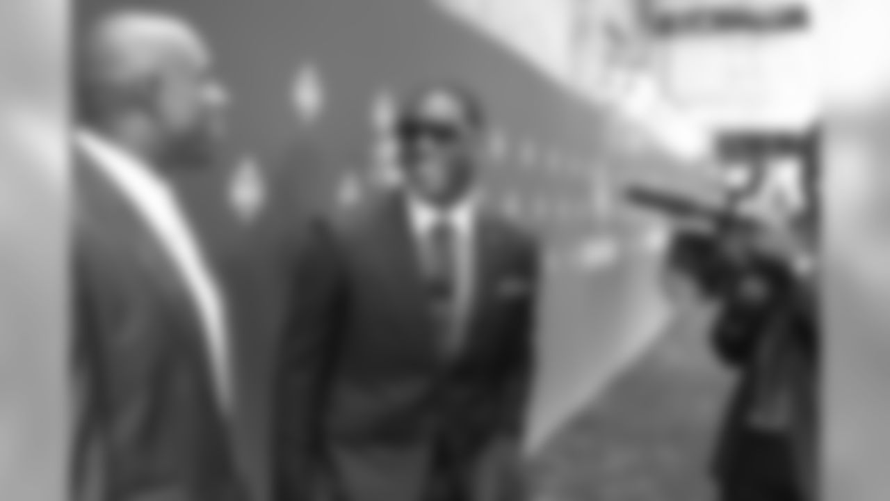 CB Patrick Peterson arrives for the draft on April 28, 2011.