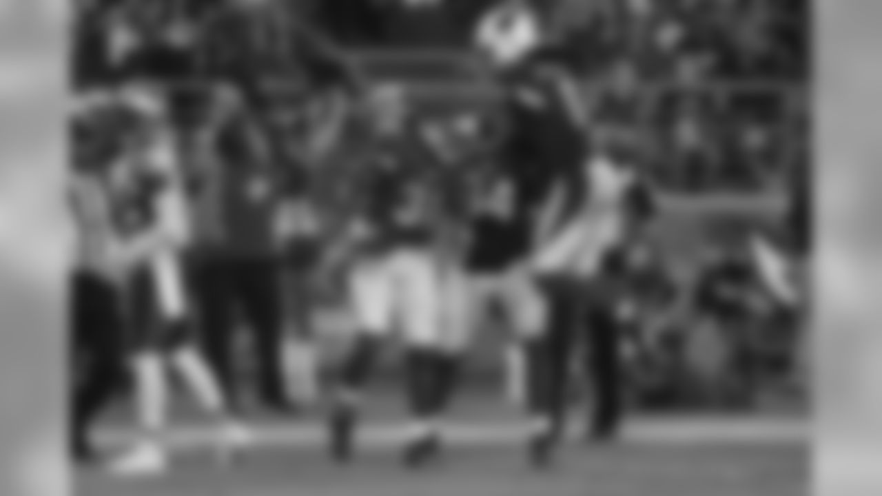 RB David Johnson (left), TE Jermaine Gresham (center) and WR Larry Fitzgerald celebrate Johnson's touchdown