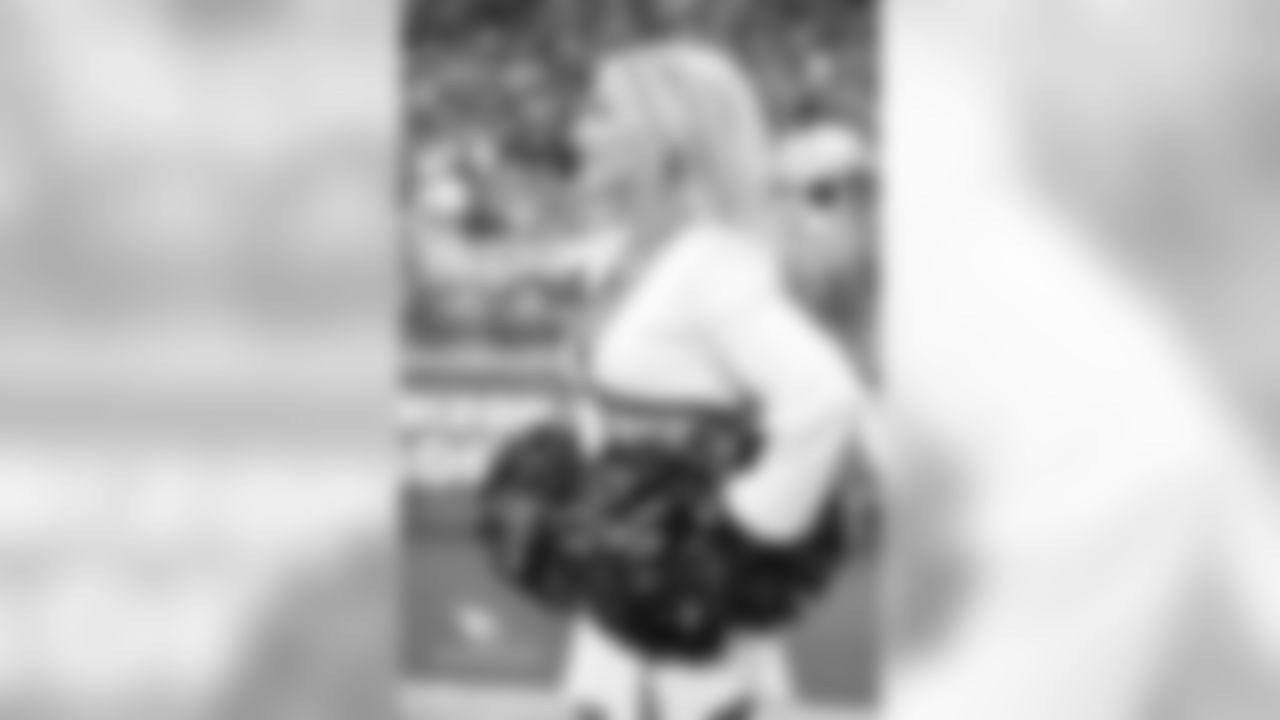 Images of Cardinals cheerleader Melody from the 2018 season