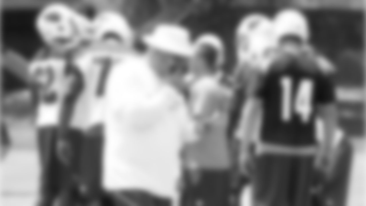 Head Coach Bruce Arians calls in a play