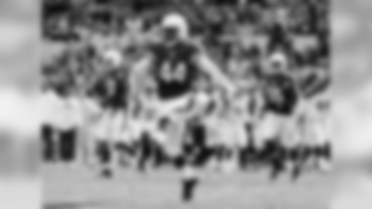 LB Markus Golden celebrates a defensive stop. Golden recorded a career-high 2.5 sacks against the Rams to finish the season with 12.5 sacks.