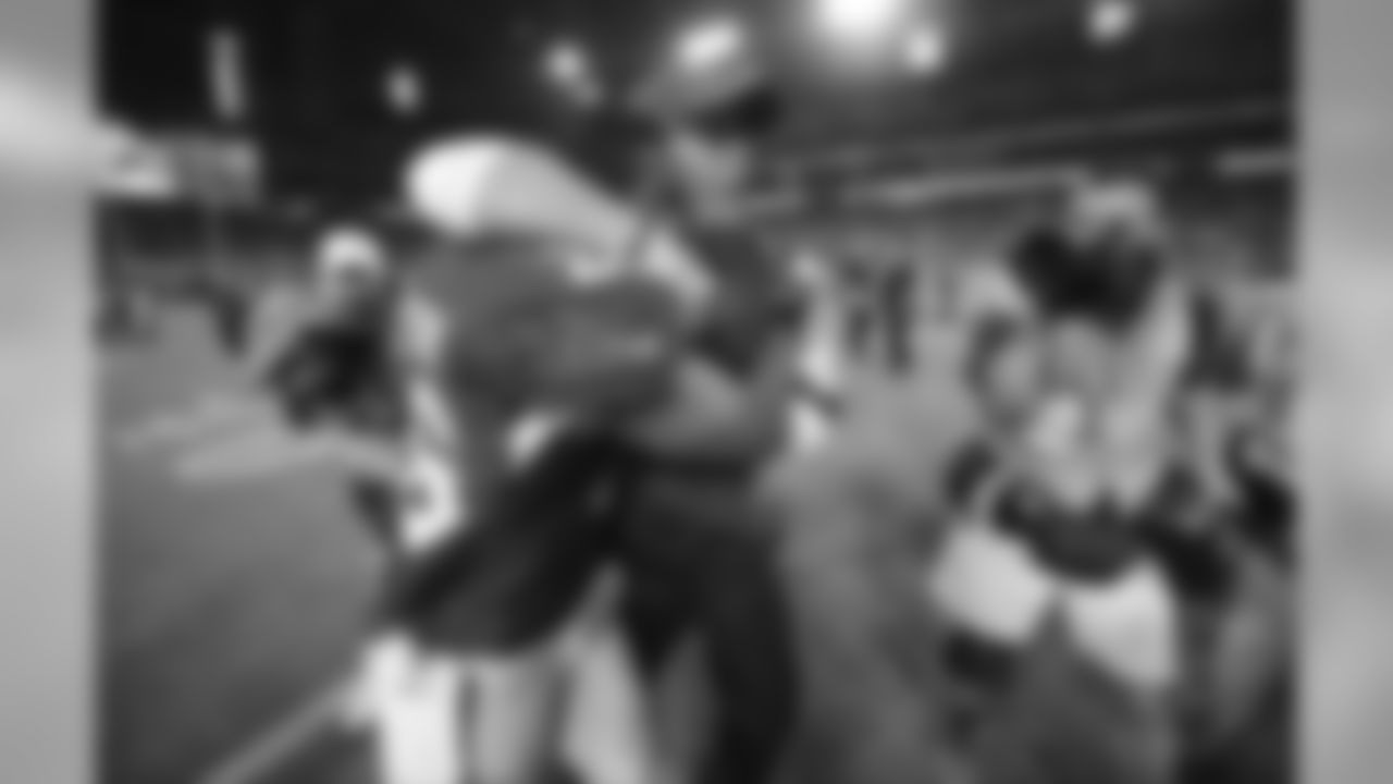 Arians walks off with S Rashad Johnson after the win over the Eagles