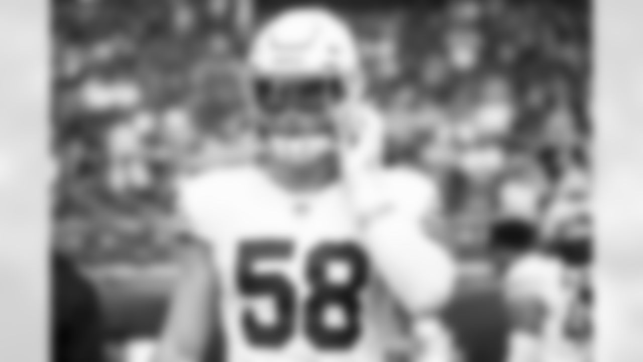 Arizona Cardinals linebacker Kyle Soelle (58) during the 2023 preseason game between the Arizona Cardinals and the Minnesota Vikings on Saturday, Aug 26, 2023 in Minneapolis, MN.