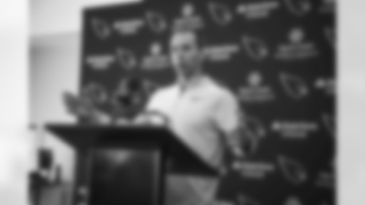 Arizona Cardinals Head Coach Jonathan Gannon meets with the media on Wednesday, March 8, 2023 in Tempe, AZ.