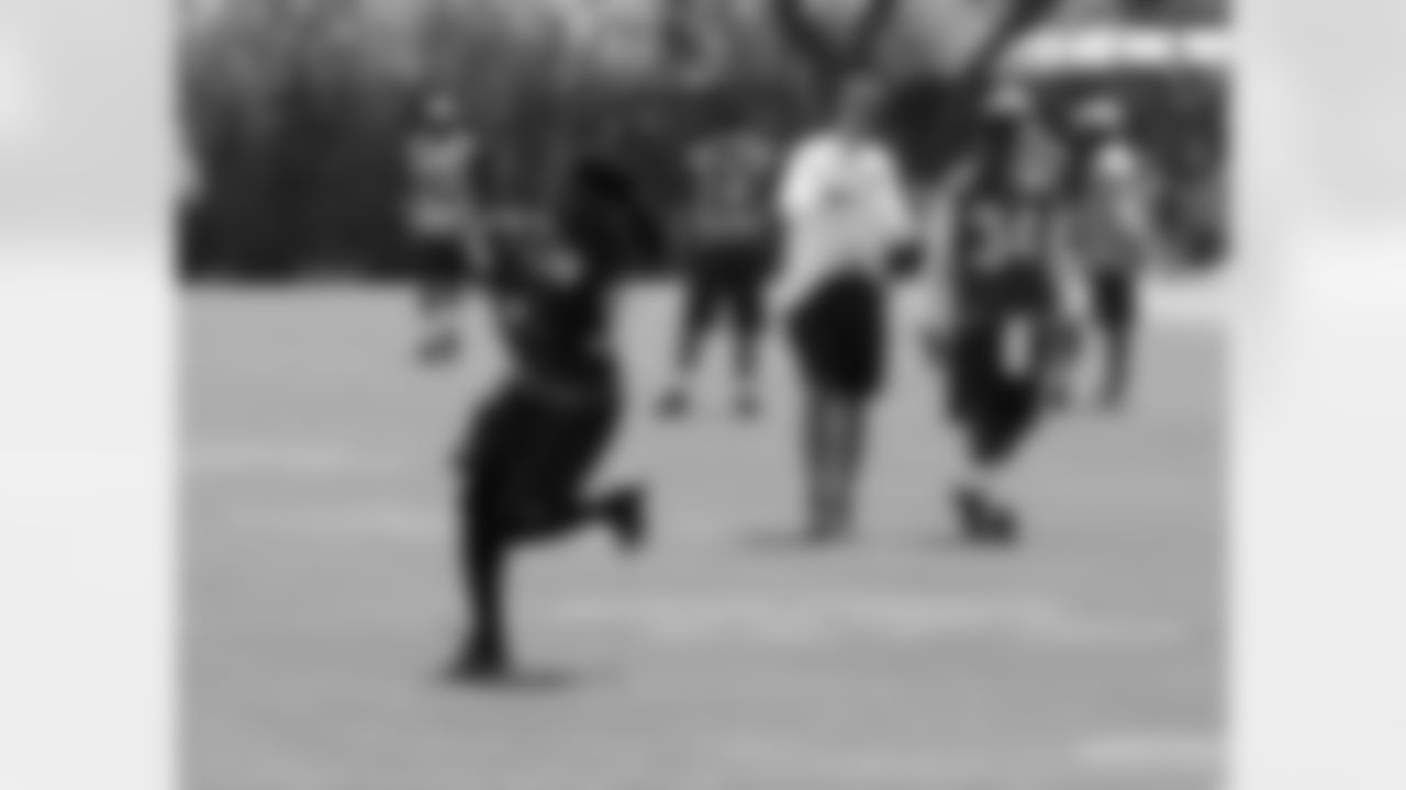 Running back Andre Ellington hauls in a pass