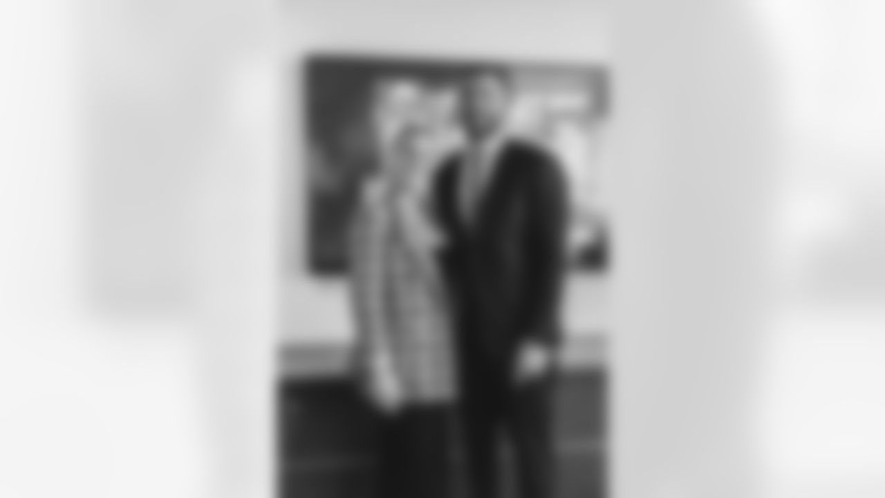 TE Zach Ertz standing with wife Julie Ertz