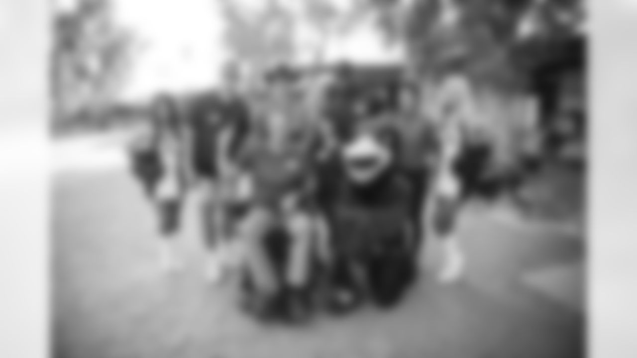 The Arizona Cardinals visit Hunkapi Farms to work with therapy horses and families with ALS on Saturday, May 13, 2023 in Scottsdale, AZ.
