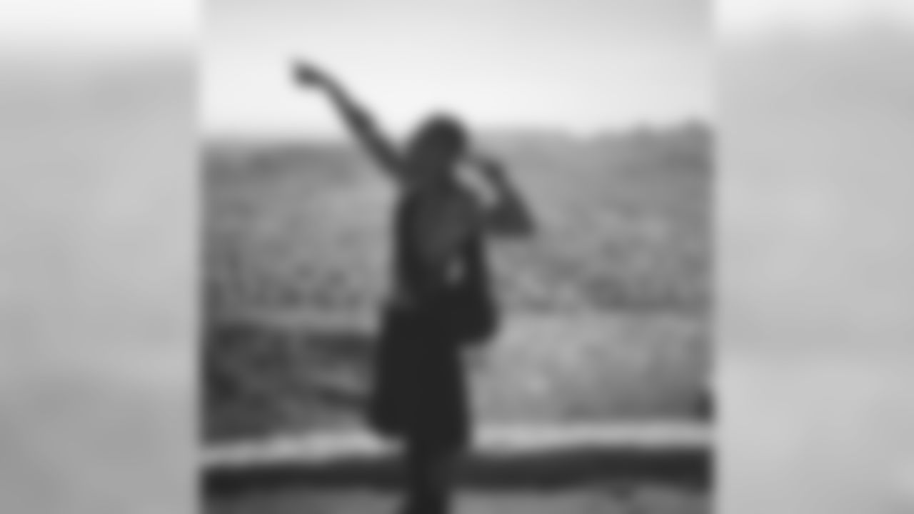 WR Walt Powell out for a hike