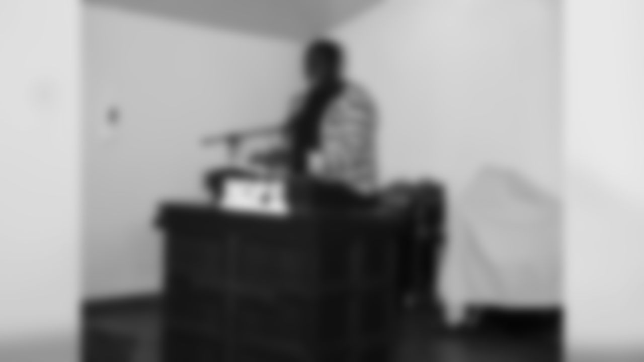 Sam Acho preaches at the outset