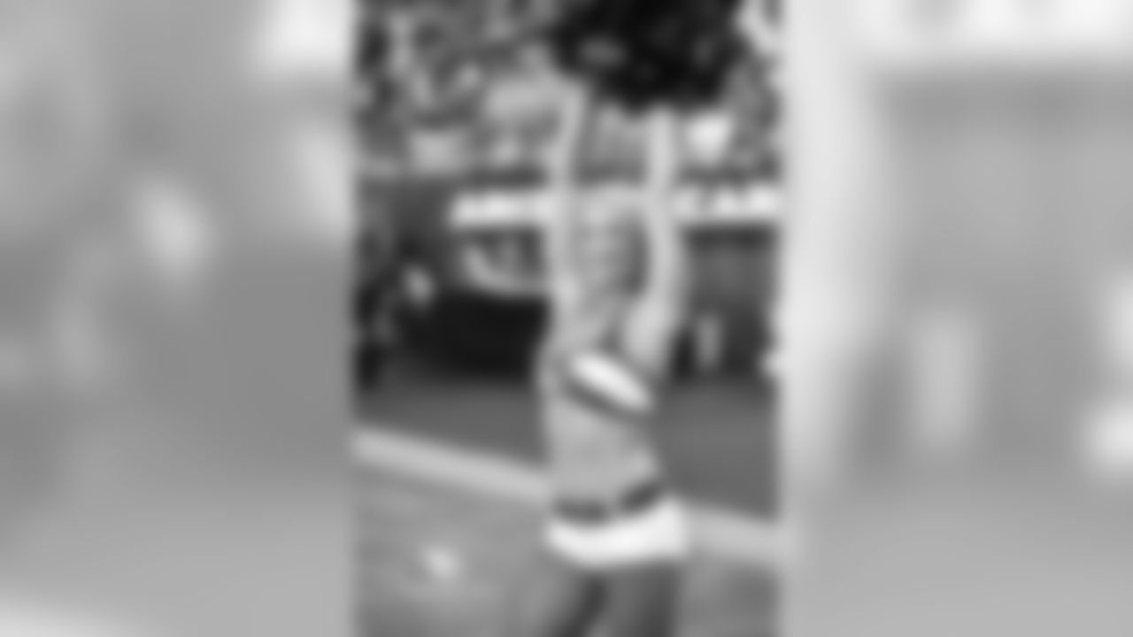 Images of Cardinals cheerleader Ashley from the 2018 season