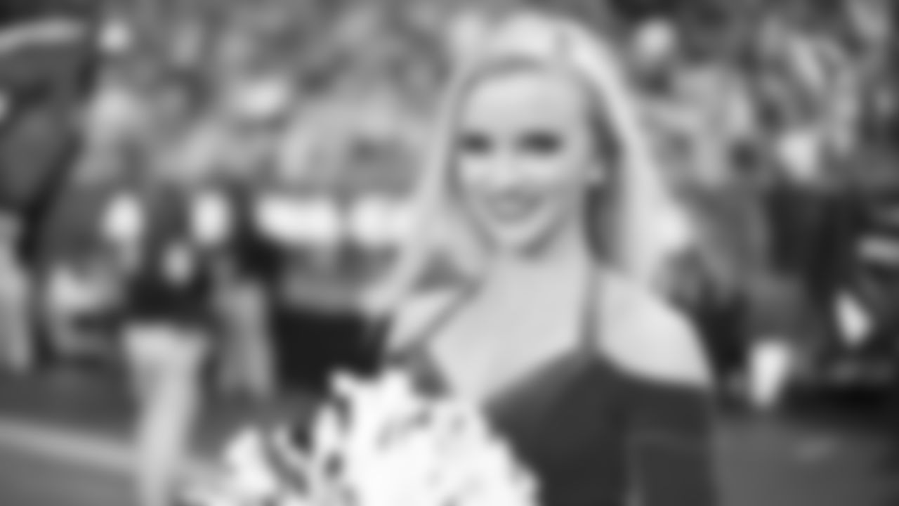 Images of Cardinals cheerleader Brenan during the 2019 season