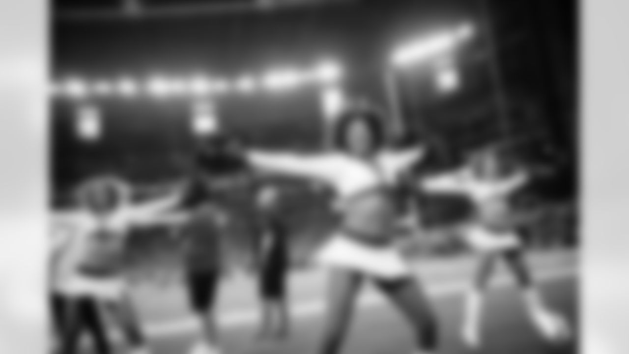 The Arizona Cardinals Cheerleaders during the week 2 preseason game against the Kansas City Chiefs on August 19, 2023.