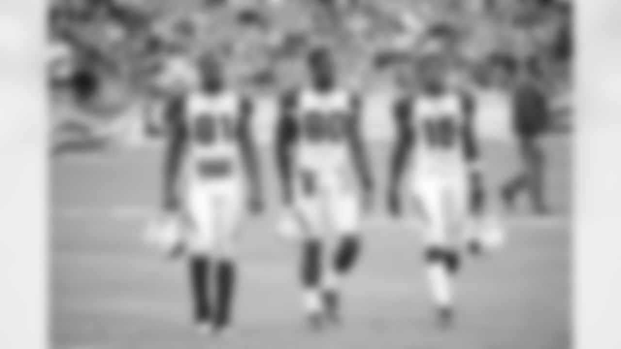 2009: The WR trio of (from left) Anquan Boldin, Early Doucet and Steve Breaston.