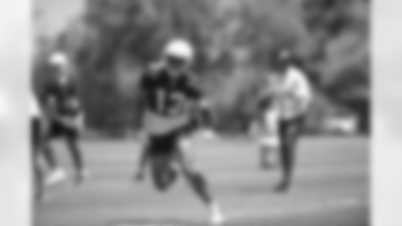 Arizona Cardinals wide receiver Antoine Wesley (13) practices during Week 1 of the OTA offseason program on Wednesday, May 25, 2022 in Tempe, AZ.