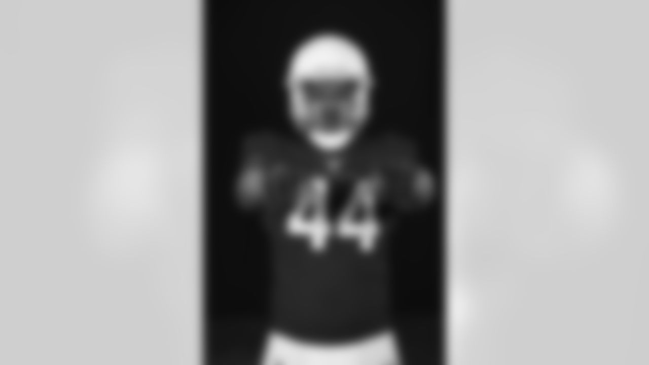 Arizona Cardinals linebacker Markus Golden (44) poses for a photo during Cardinals Media Day on Monday, June 13, 2022 in Tempe, AZ.