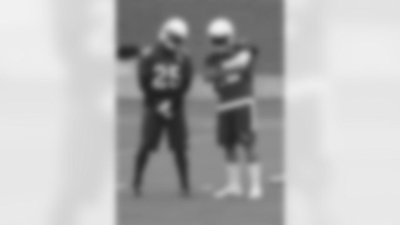CB Jerraud Powers (left) and S Tyrann Mathieu