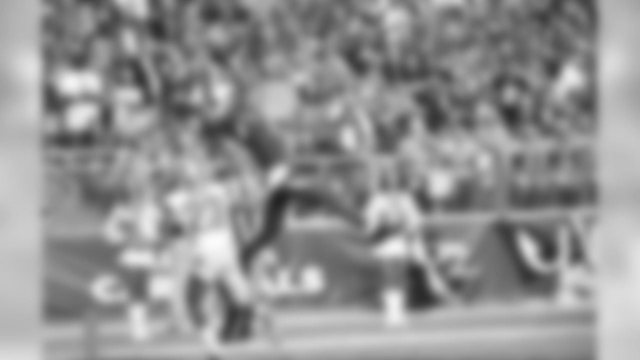 WR Michael Floyd hauling in a touchdown against the Lions