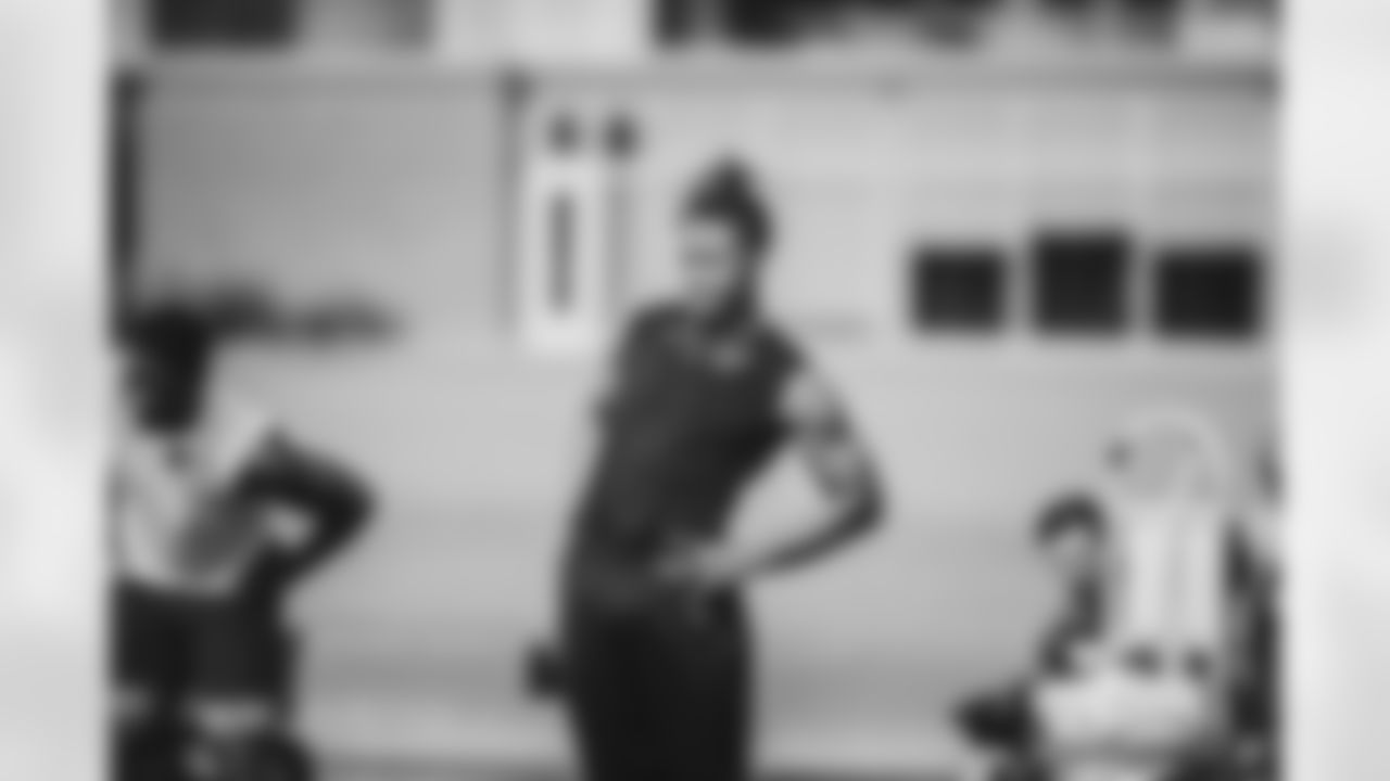 CB Marco Wilson at the first day of voluntary workouts in 2022
