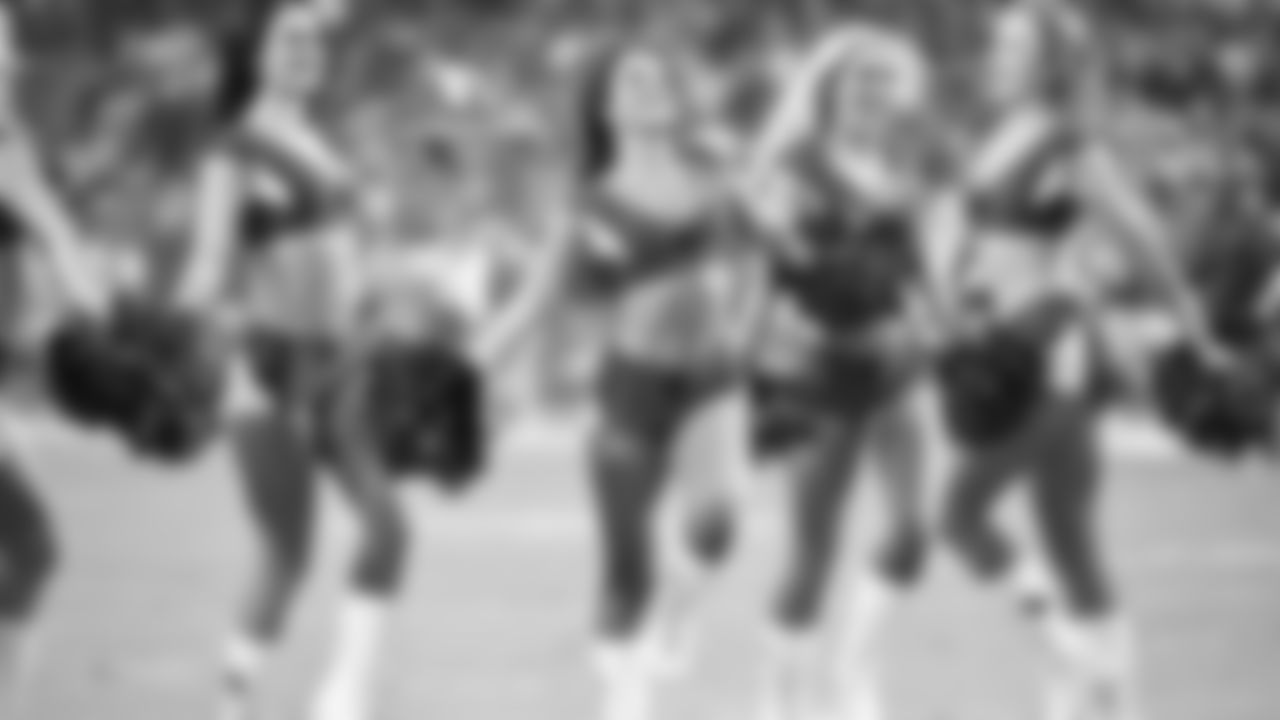 Images of Cardinals cheerleader Kelsie during the 2018 season