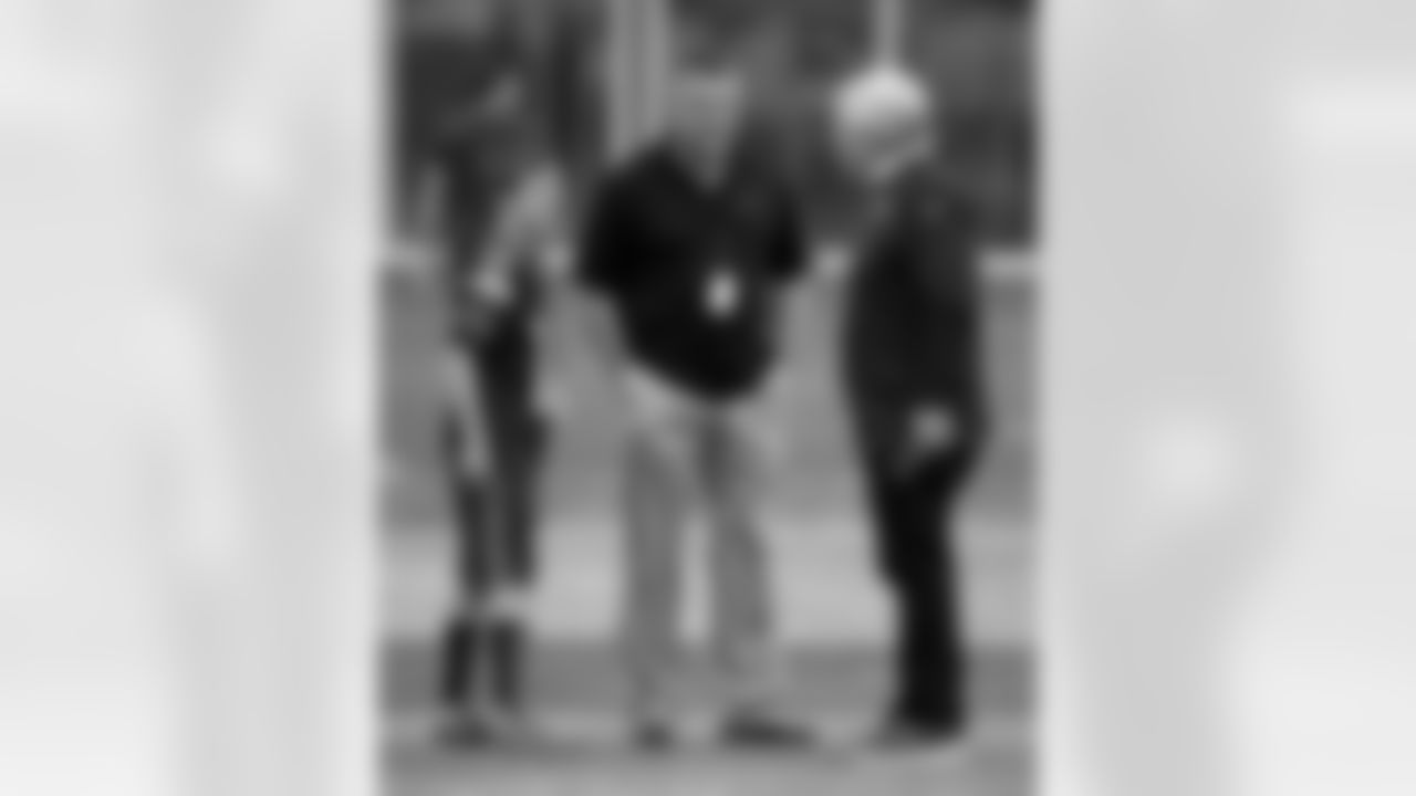 Arizona State football coach Todd Graham (middle) with his son and Patriots owner Robert Kraft