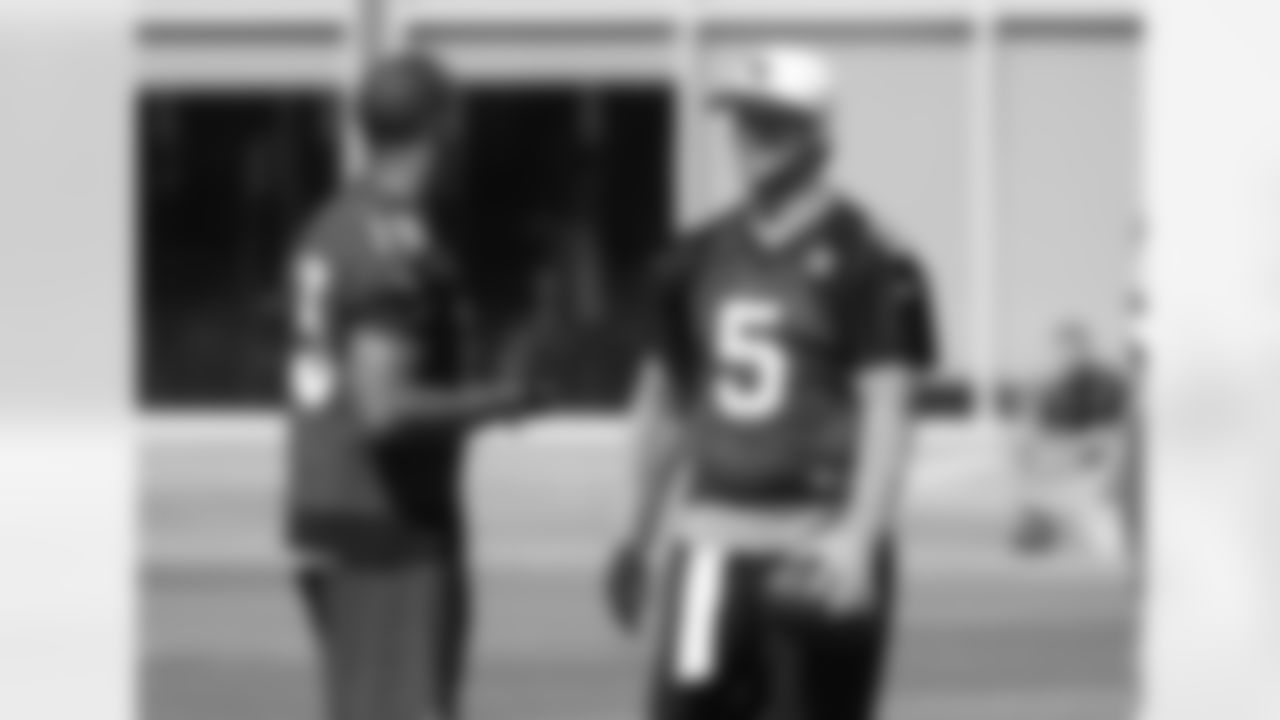 WR Michael Floyd (left) and QB Drew Stanton