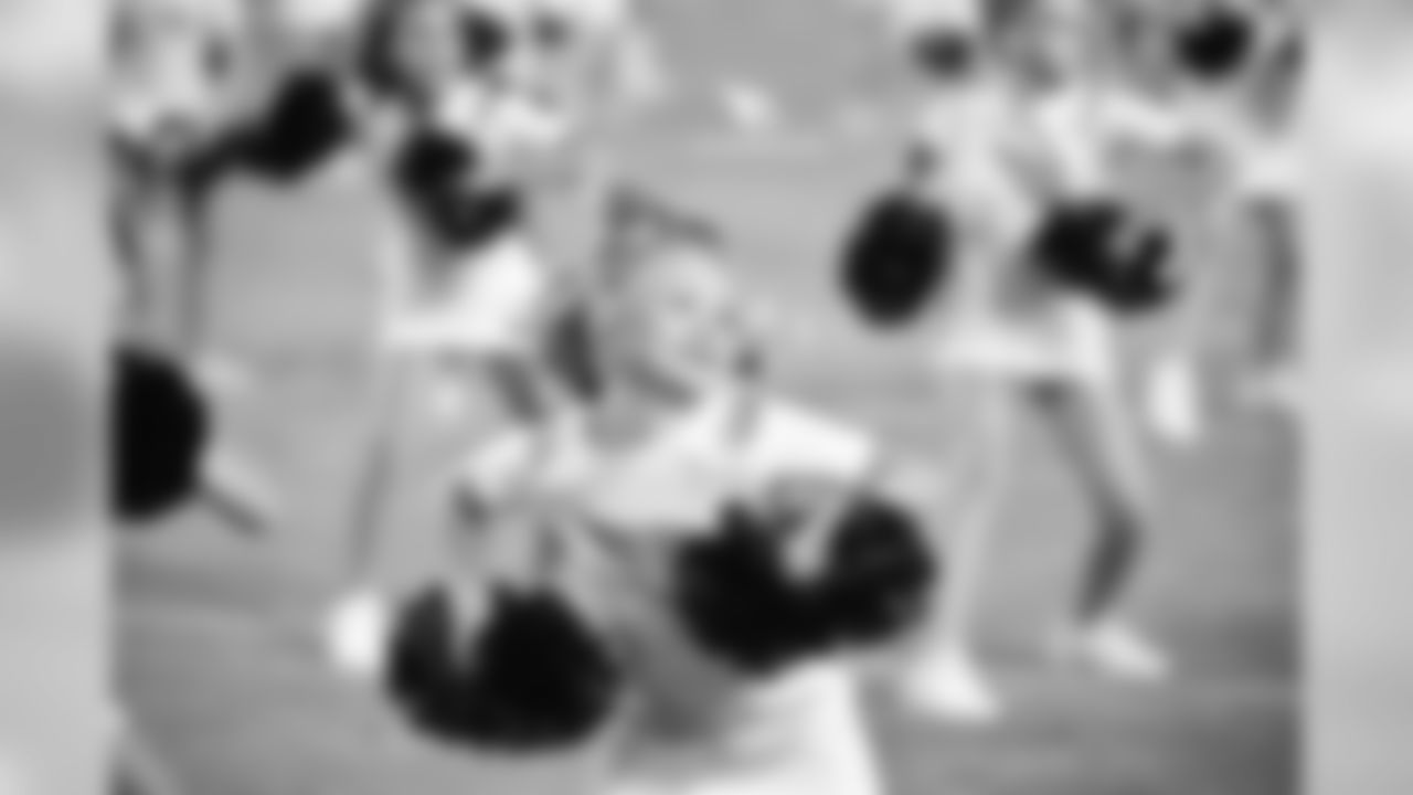 Images of the junior cheerleaders during the Chargers' game
