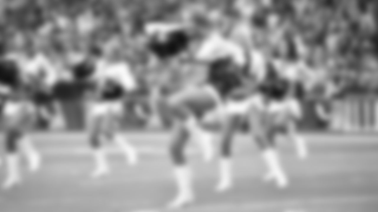 Images of Cardinals cheerleader Jacqueline during the 2018 season