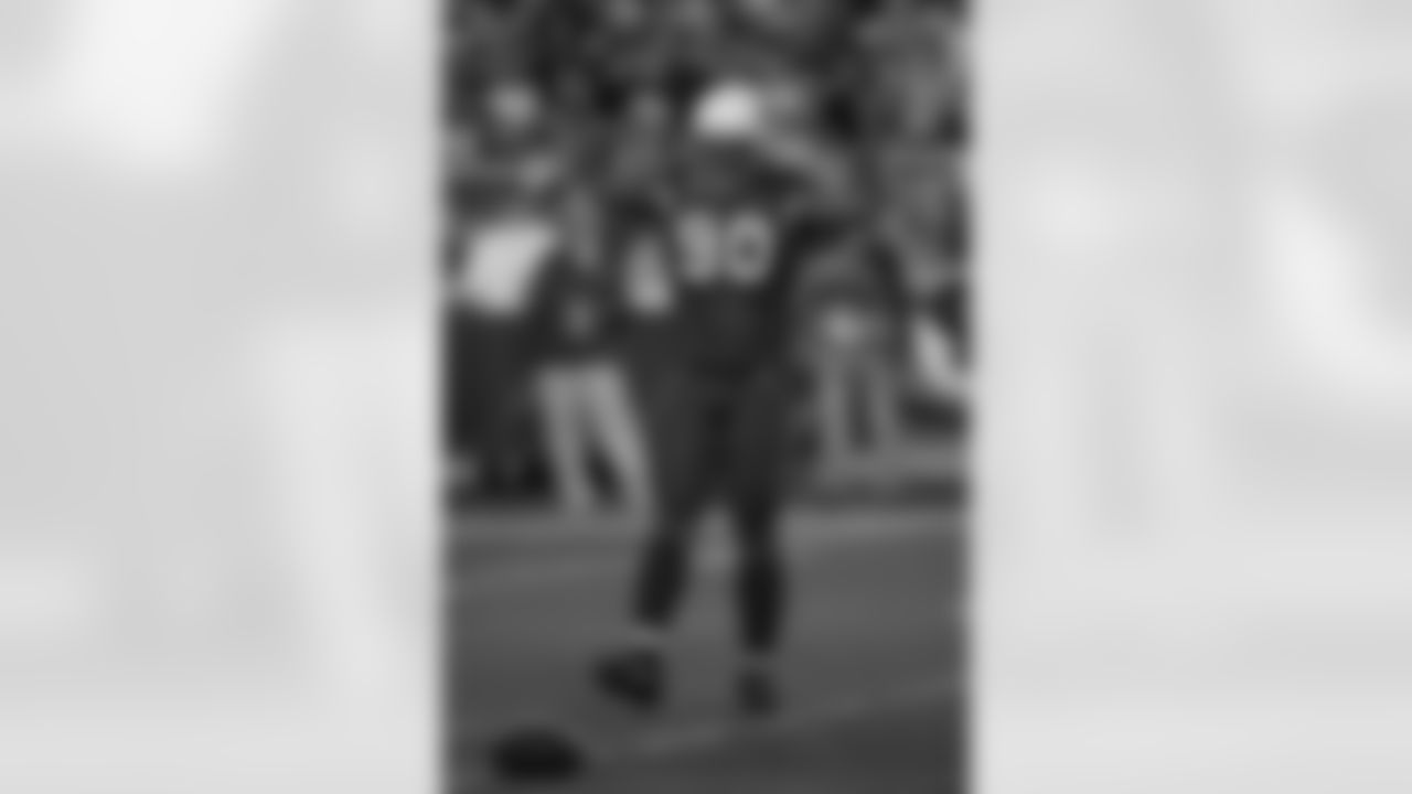 Darnell Dockett celebrates his sack of Kitna