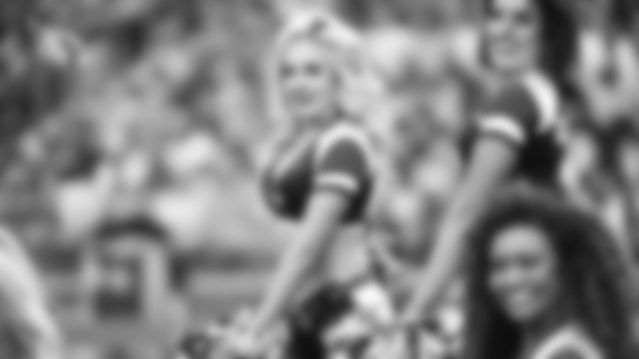 Images of Cardinals cheerleader Shelby during the 2019 season